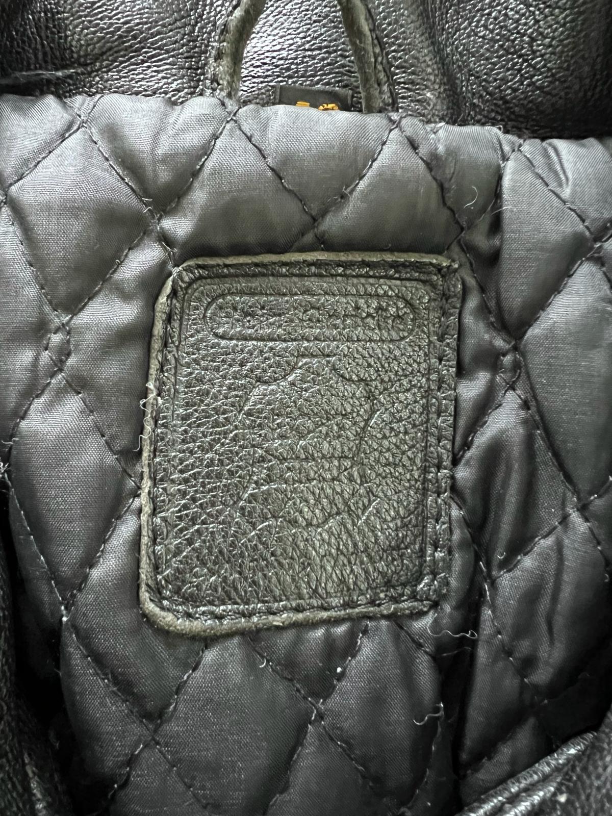 Leather Biker Jacket Size,(M)