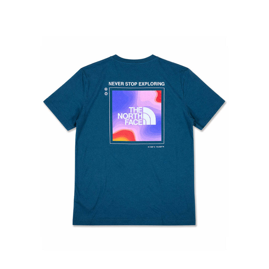 The North Face Never Stop Exploring Graphic T-Shirt Blue Men's Small S A55EF