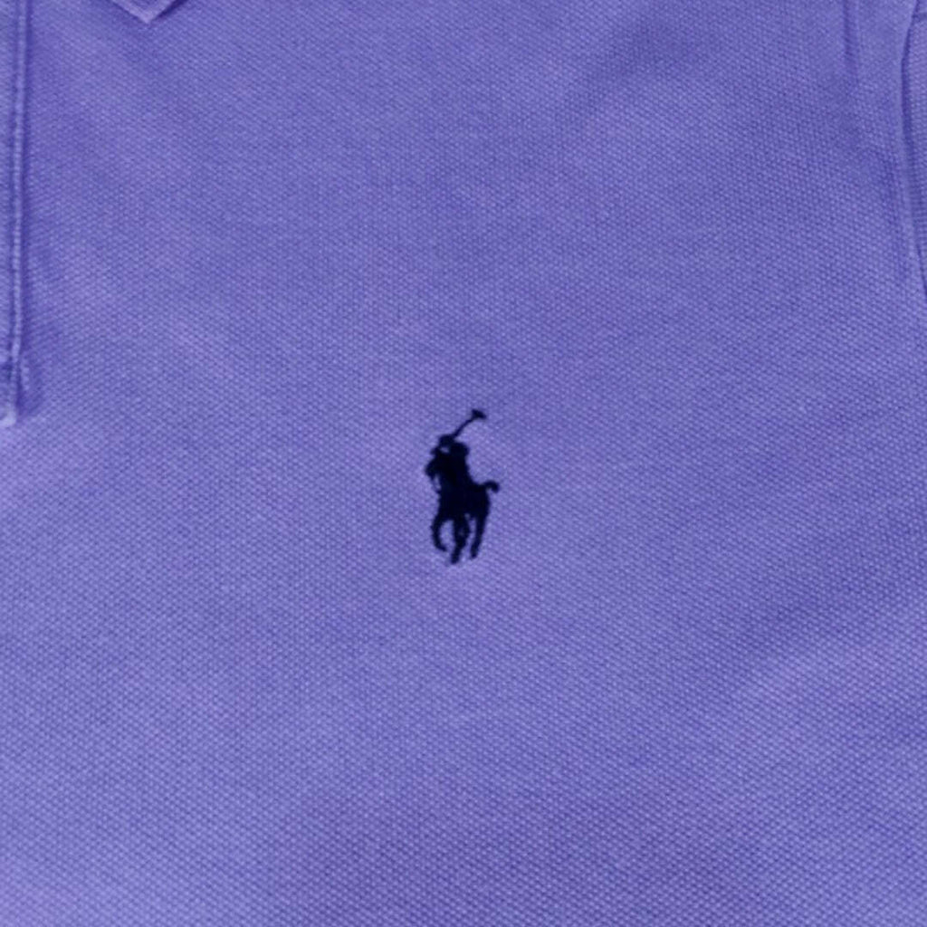 Polo Ralph Lauren Custom Slim Fit Polo Shirt Purple Cotton Size L