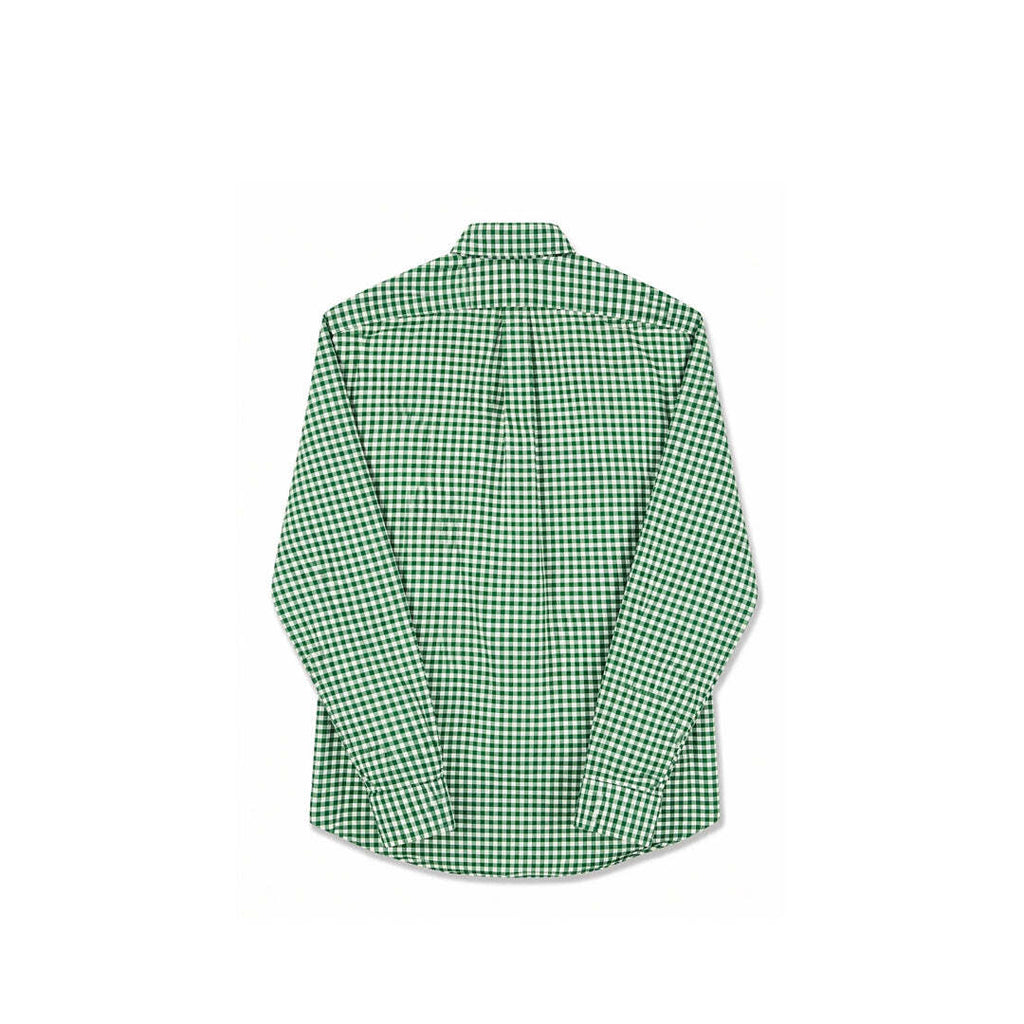 Ralph Lauren Slim Fit Stretch Oxford Green Gingham Check Shirt Men's Medium