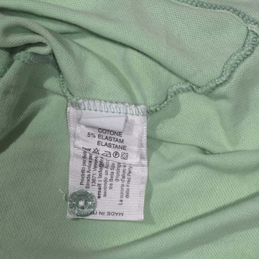 Fred Perry Light & Stretch Polo Shirt Mint Green Twin Tipped Men's Large 42