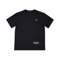 Fred Perry M8598 Laurel Wreath Graphic T-Shirt Black Medium Cotton Crew Neck