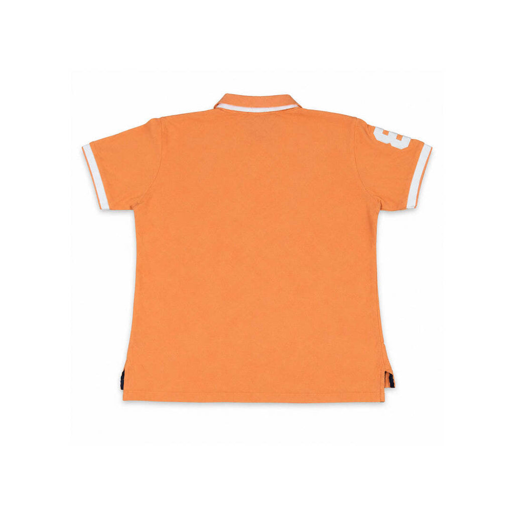 Polo Ralph Lauren Women's The Skinny Polo Big Pony Orange Polo Shirt Size L