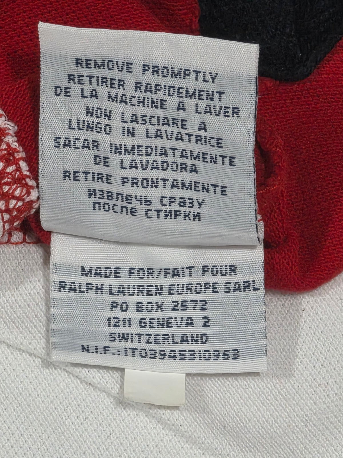 Polo Ralph Lauren Japan # 6 Big Pony Custom Fit Polo Shirt White Red
