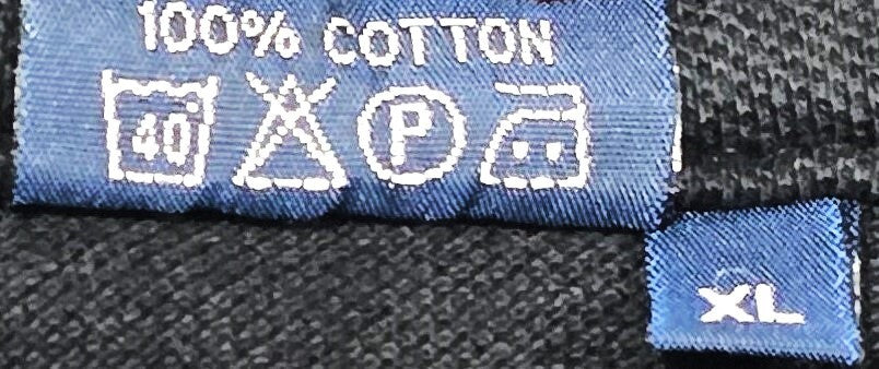 Polo Ralph Lauren Big Pony Black Cotton Polo Shirt with White Logo and Stripe XL