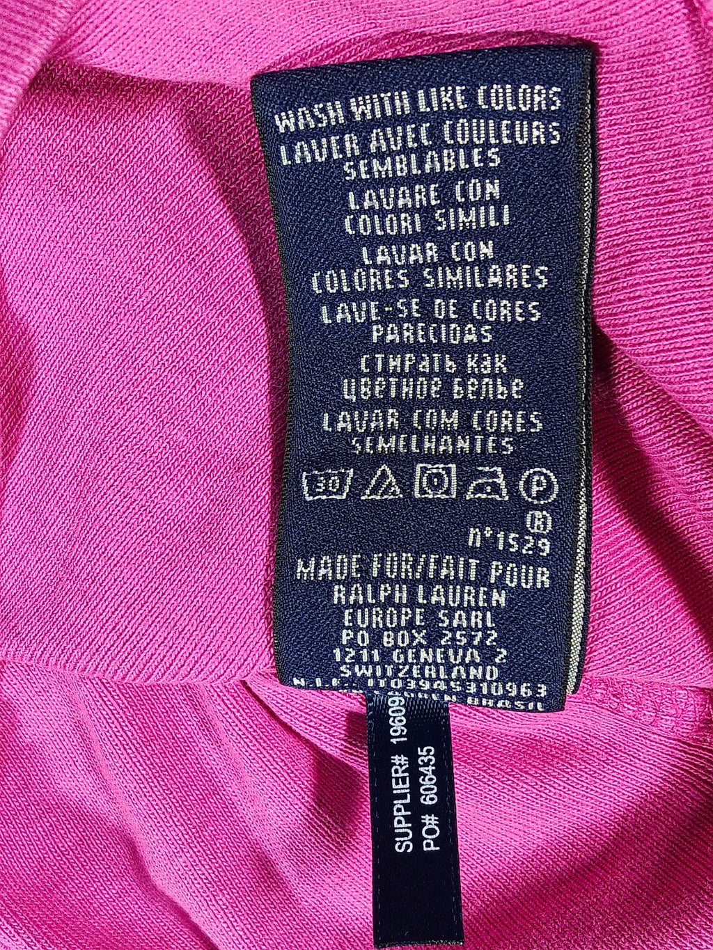 Ralph Lauren Sport Women’s Pink V-Neck T-Shirt XL Embroidered Pony