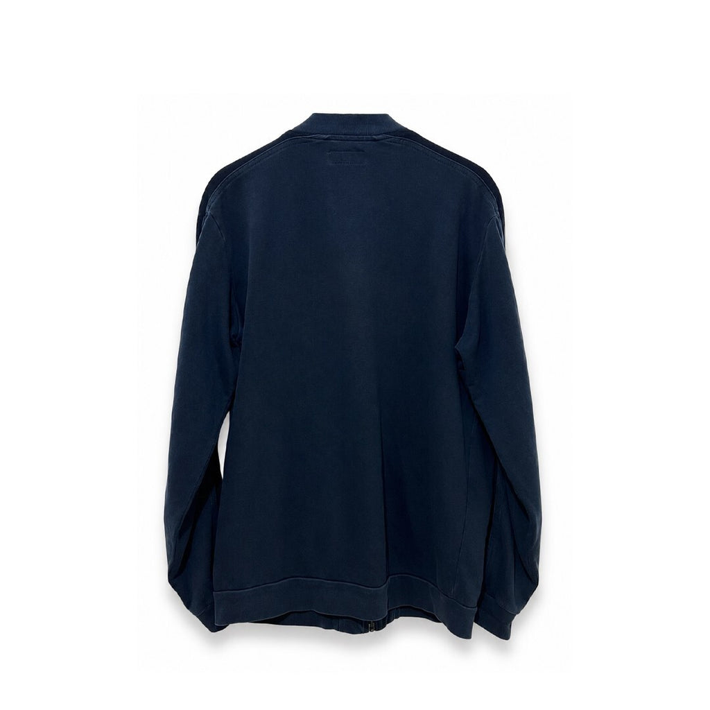 Burberry London England Navy Zip Up Track Jacket XXL Embroidered Logo Cotton