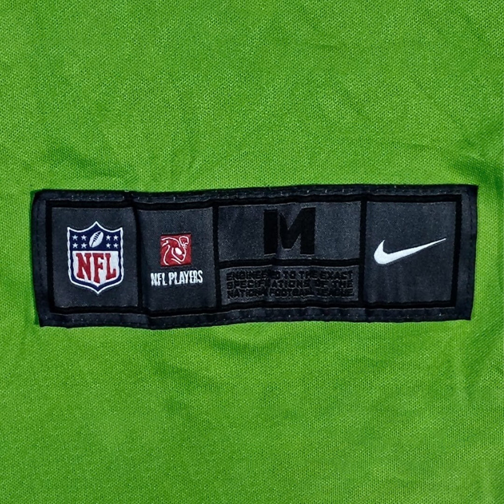 Nike NFL Seattle Seahawks Russell Wilson # 3 Color Rush Dri-FIT Jersey Unisex Medium Volt Green