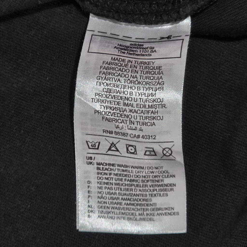 adidas Originals Staff Graphic T-Shirt HK2890 Black Organic Cotton Unisex Large