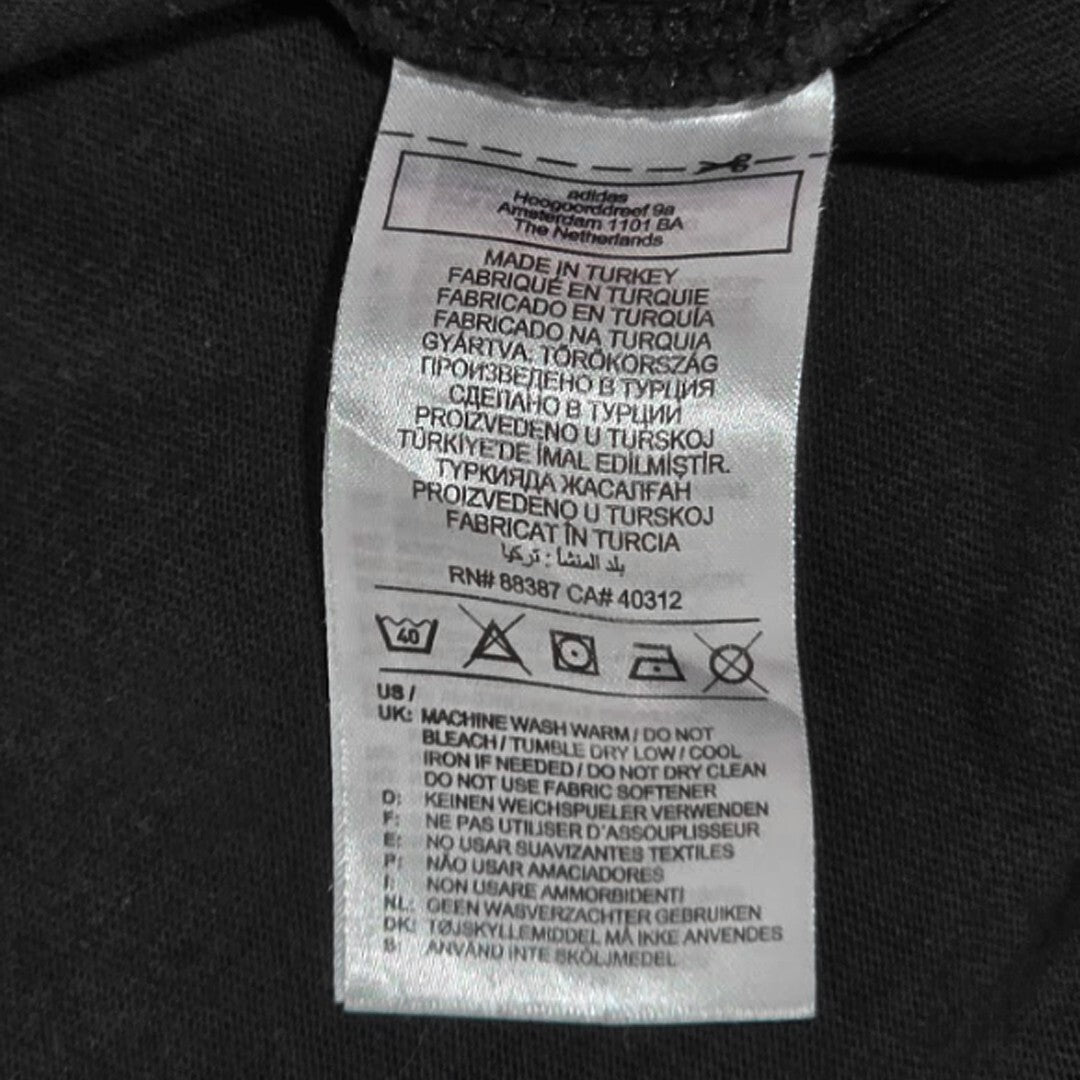 adidas Originals Staff Graphic T-Shirt HK2890 Black Organic Cotton Unisex Large