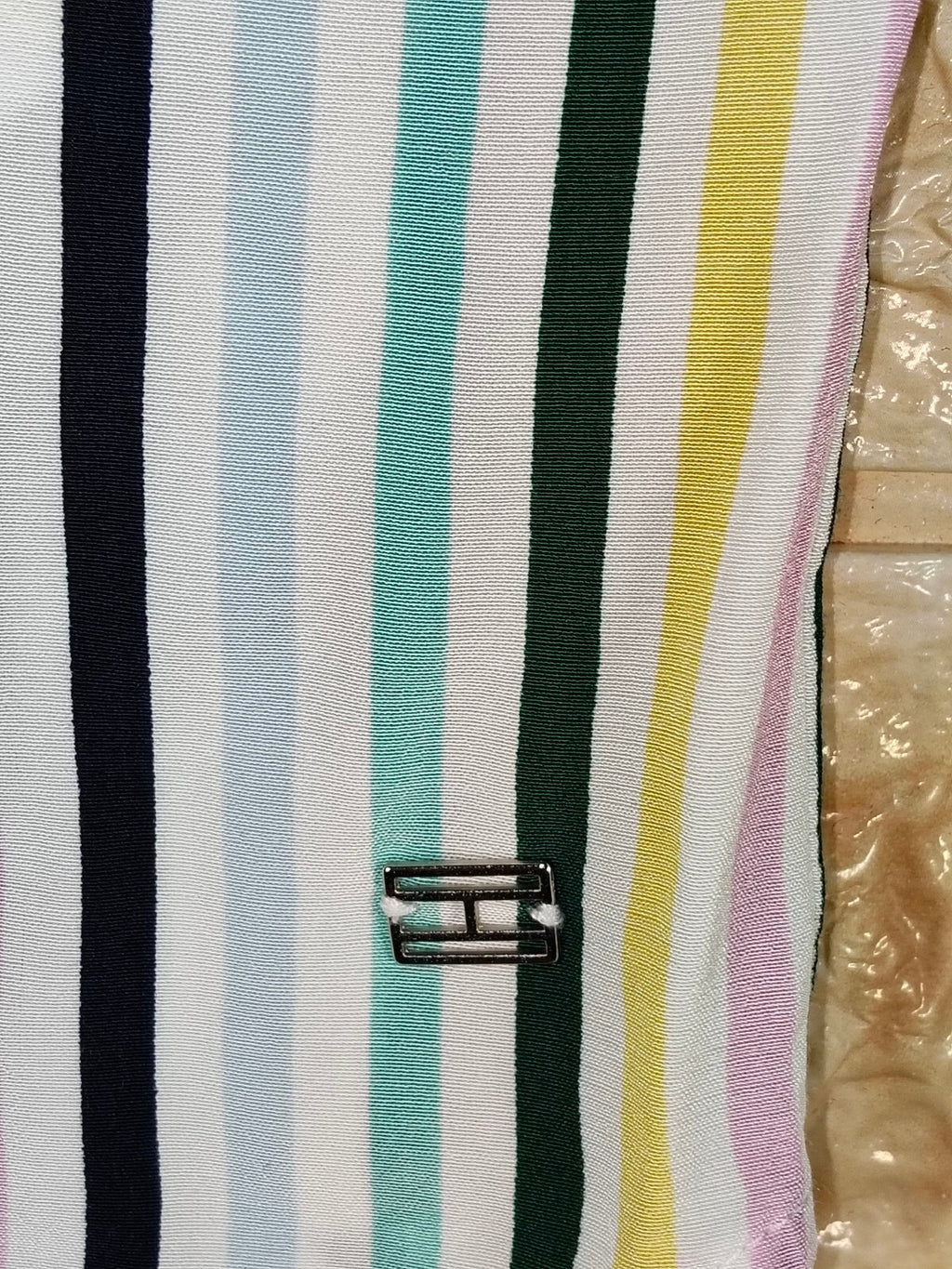 Tommy Hilfiger Women's Multicolor Stripe Viscose Button Shirt Size 10