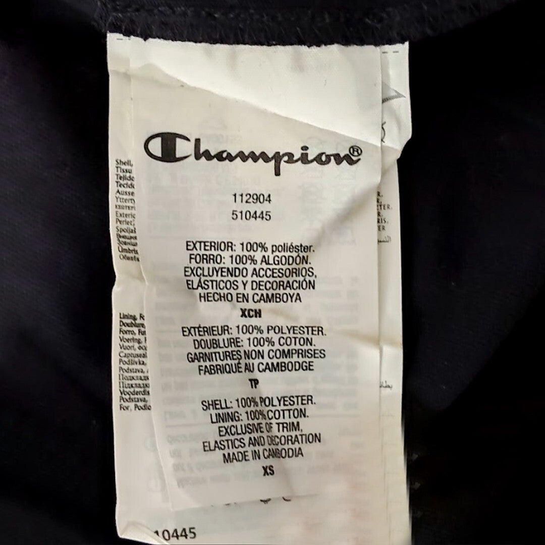 Champion 1919 Black Mesh Logo Tank Top XS Unisex Streetwear Jersey