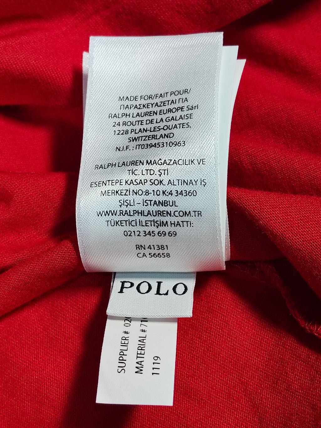 Polo Ralph Lauren Custom Slim Fit Red Crew Neck T-Shirt XXL Navy Pony Cotton