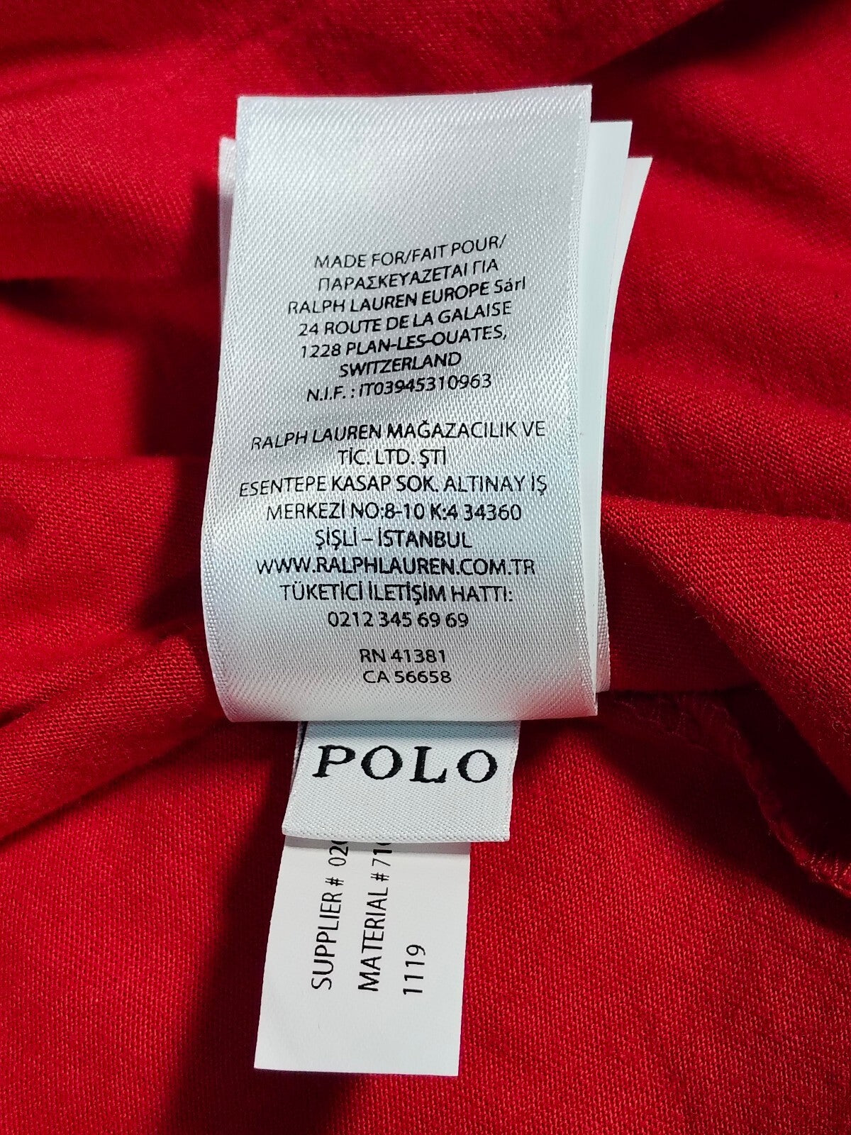 Polo Ralph Lauren Custom Slim Fit Red Crew Neck T-Shirt XXL Navy Pony Cotton