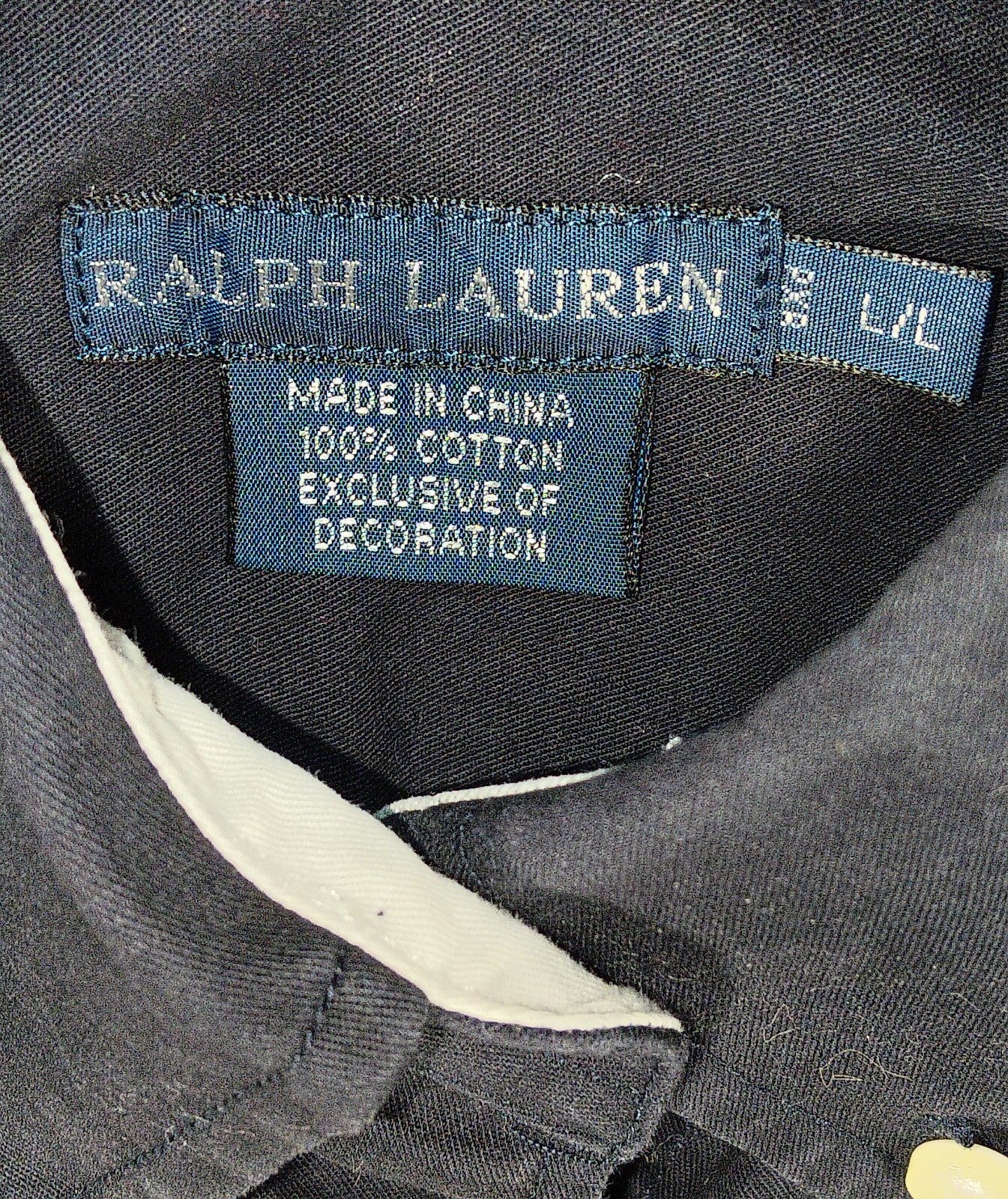 Ralph Lauren Black Watch Big Pony Crest Button Down Oxford Shirt Women Large 1996 LE