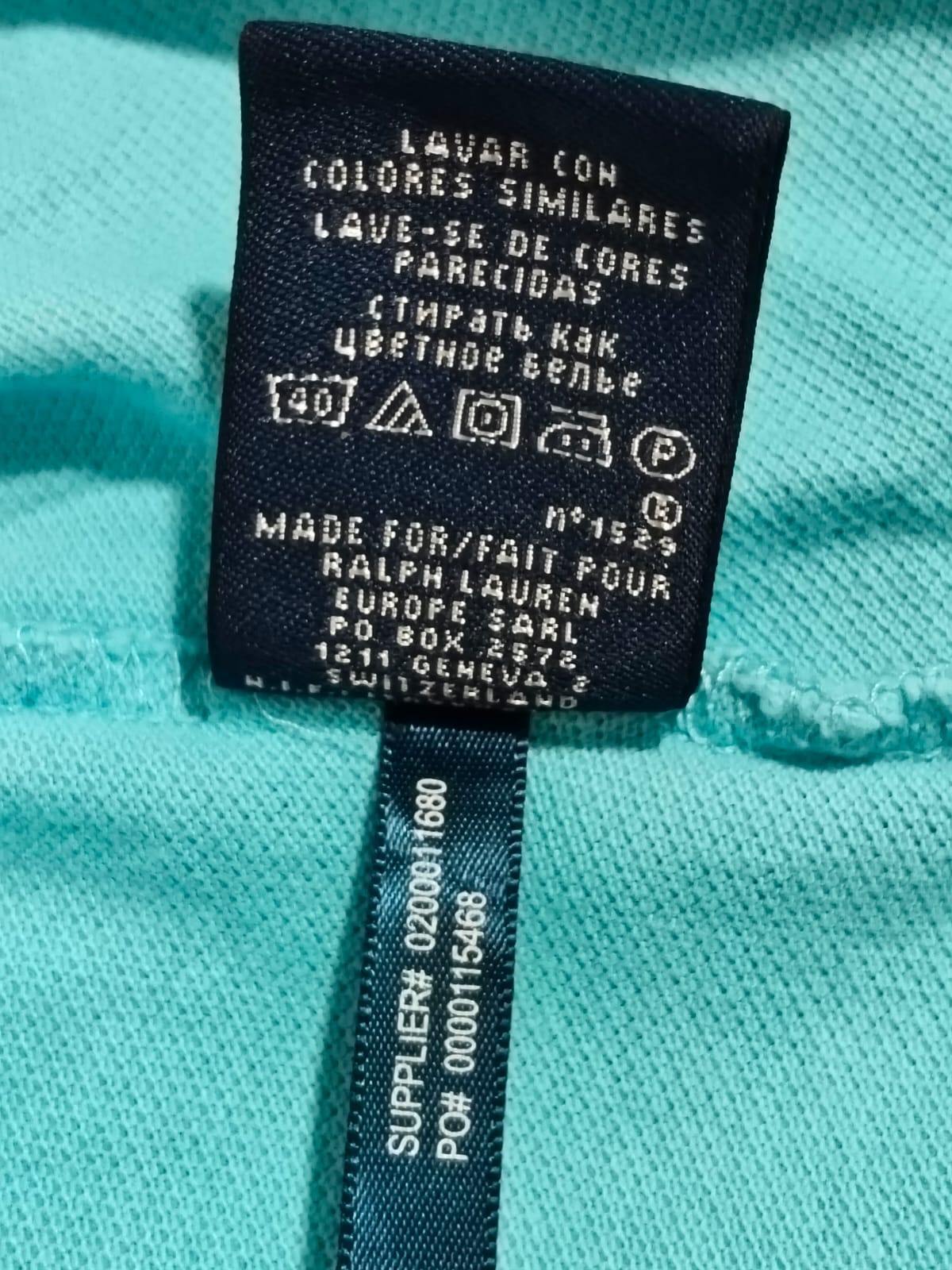 Ralph Lauren Sport Women's Polo Shirt Blue Cotton Pony Logo Size L