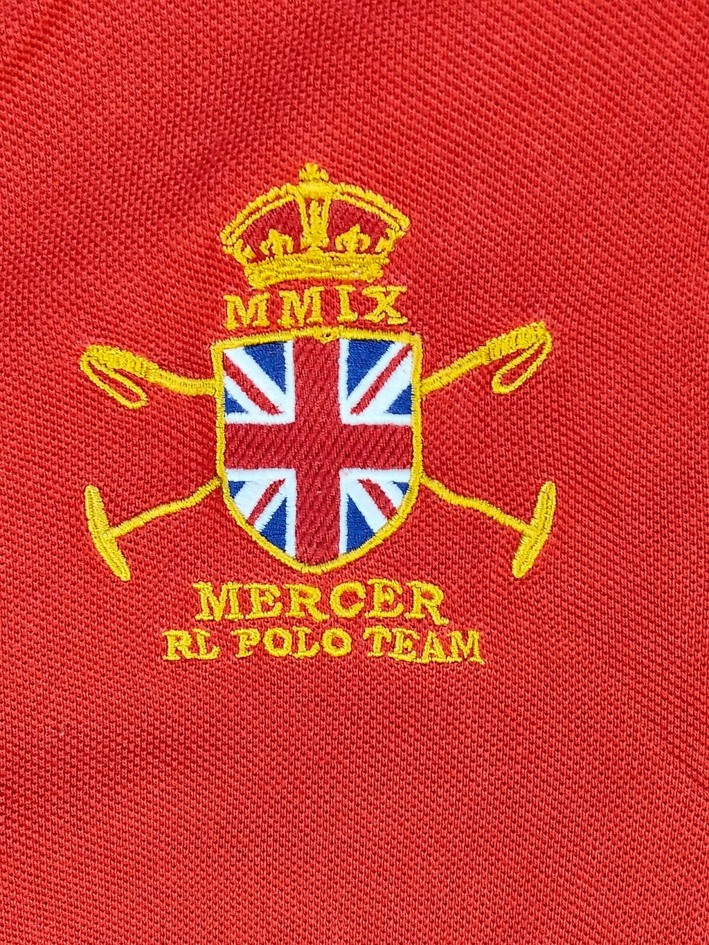 Polo Ralph Lauren Big Pony Mercer RL Polo Team Polo Shirt Red Navy Custom Fit Small