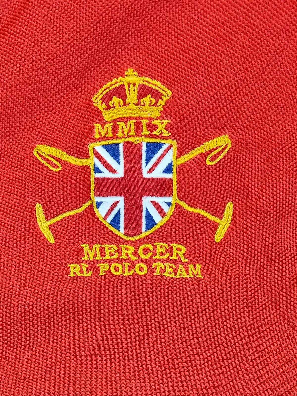 Polo Ralph Lauren Big Pony Mercer RL Polo Team Polo Shirt Red Navy Custom Fit Small