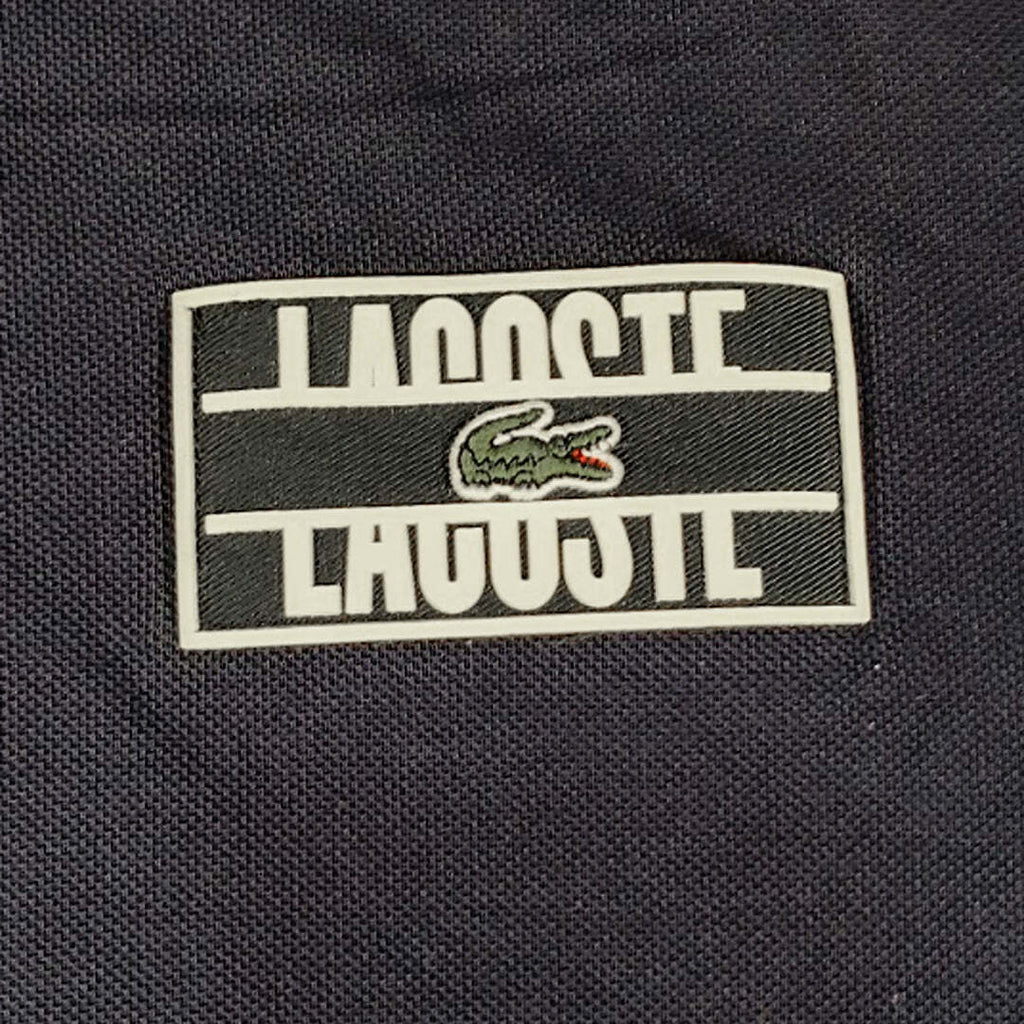 Lacoste L!VE Navy Graphic Polo Shirt Men's XXL Cotton PH1434