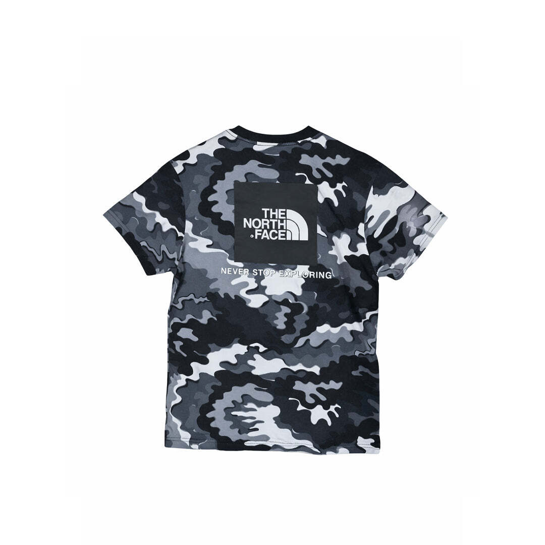 The North Face T92TX2 Grey Black Camo Logo T-Shirt Small S19 Turkey