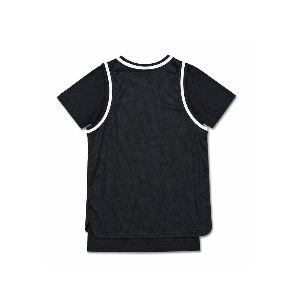 Champion 1919 Black Mesh Basketball Tank Top Jersey Medium Unisex