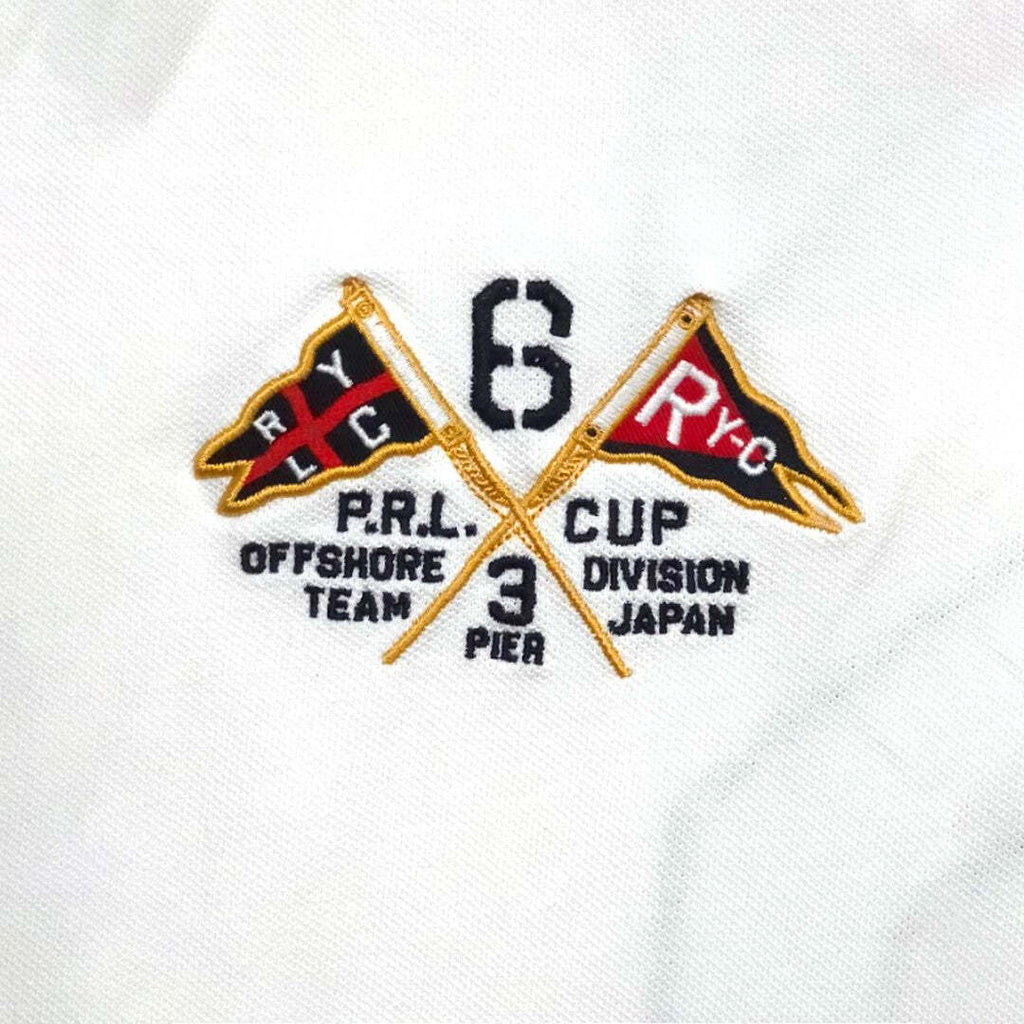 Polo Ralph Lauren Japan # 6 Big Pony Custom Fit Polo Shirt White Red