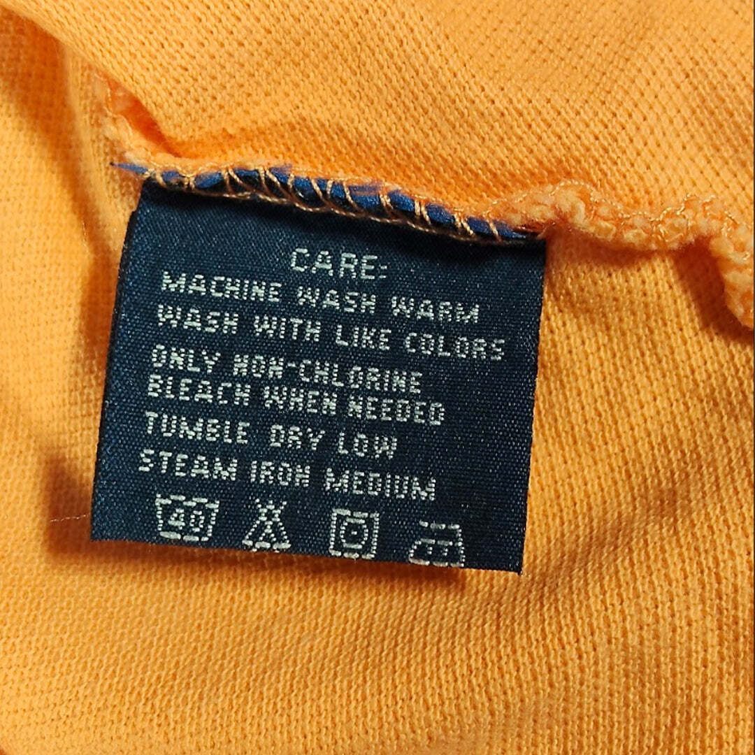 Polo Ralph Lauren Women's The Skinny Polo Big Pony Orange Polo Shirt Size L