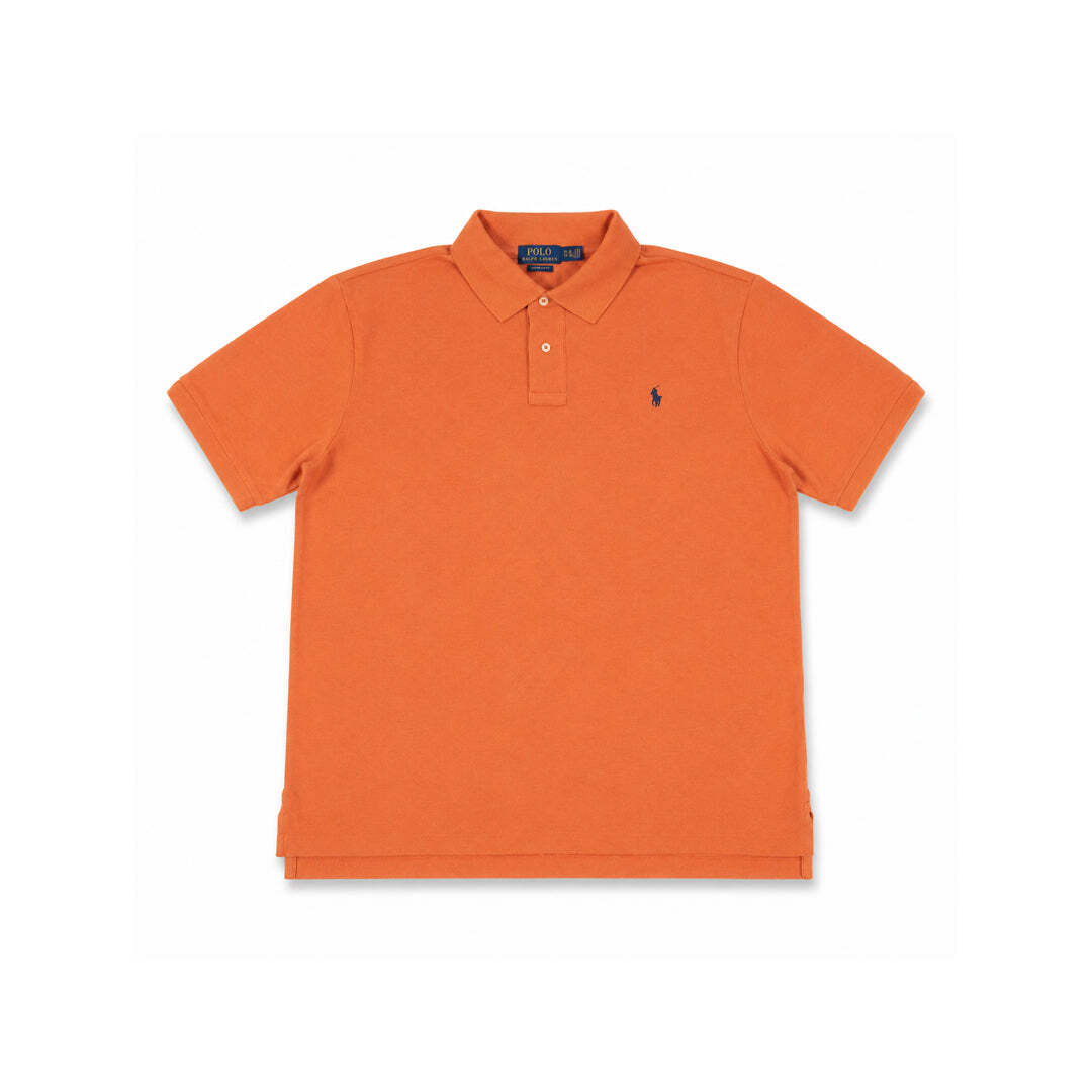 Polo Ralph Lauren Classic Fit Polo Shirt Orange Cotton Youth XL Adult Small
