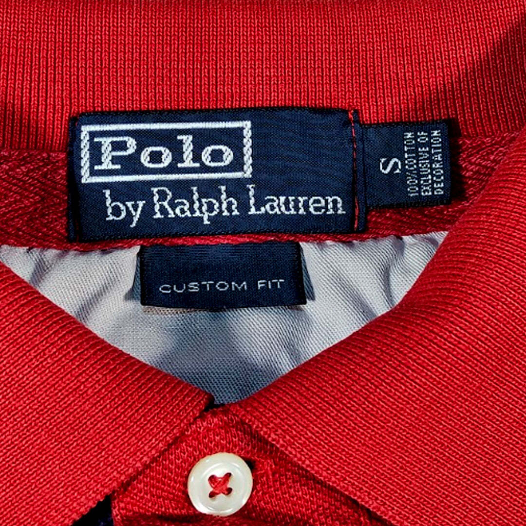 Polo Ralph Lauren Big Pony Mercer RL Polo Team Polo Shirt Red Navy Custom Fit Small