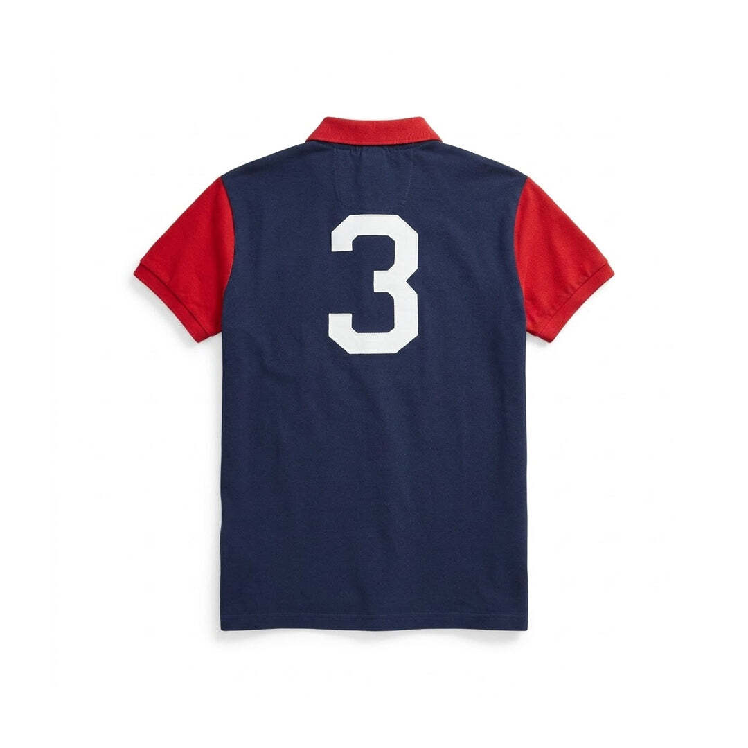 Polo Ralph Lauren Big Pony Mercer RL Polo Team Polo Shirt Red Navy Custom Fit Small