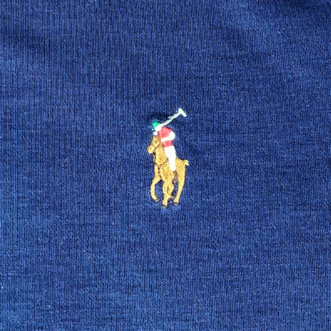 Polo Ralph Lauren Custom Slim Fit T-Shirt Navy Blue Pony Logo Men's Large