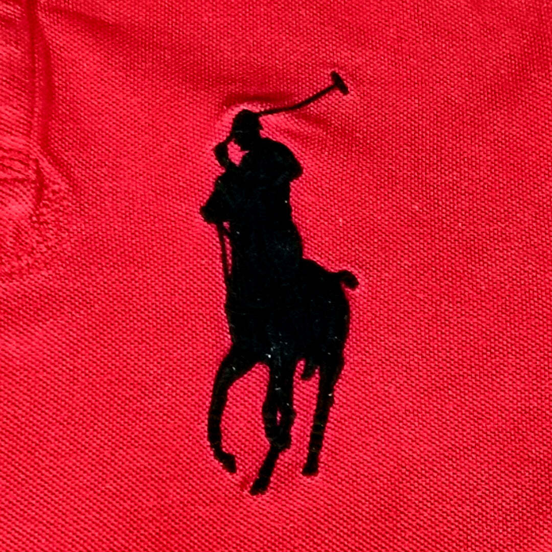 Polo Ralph Lauren Big Pony Russia Track & Field Custom Fit Polo Shirt Red Size S