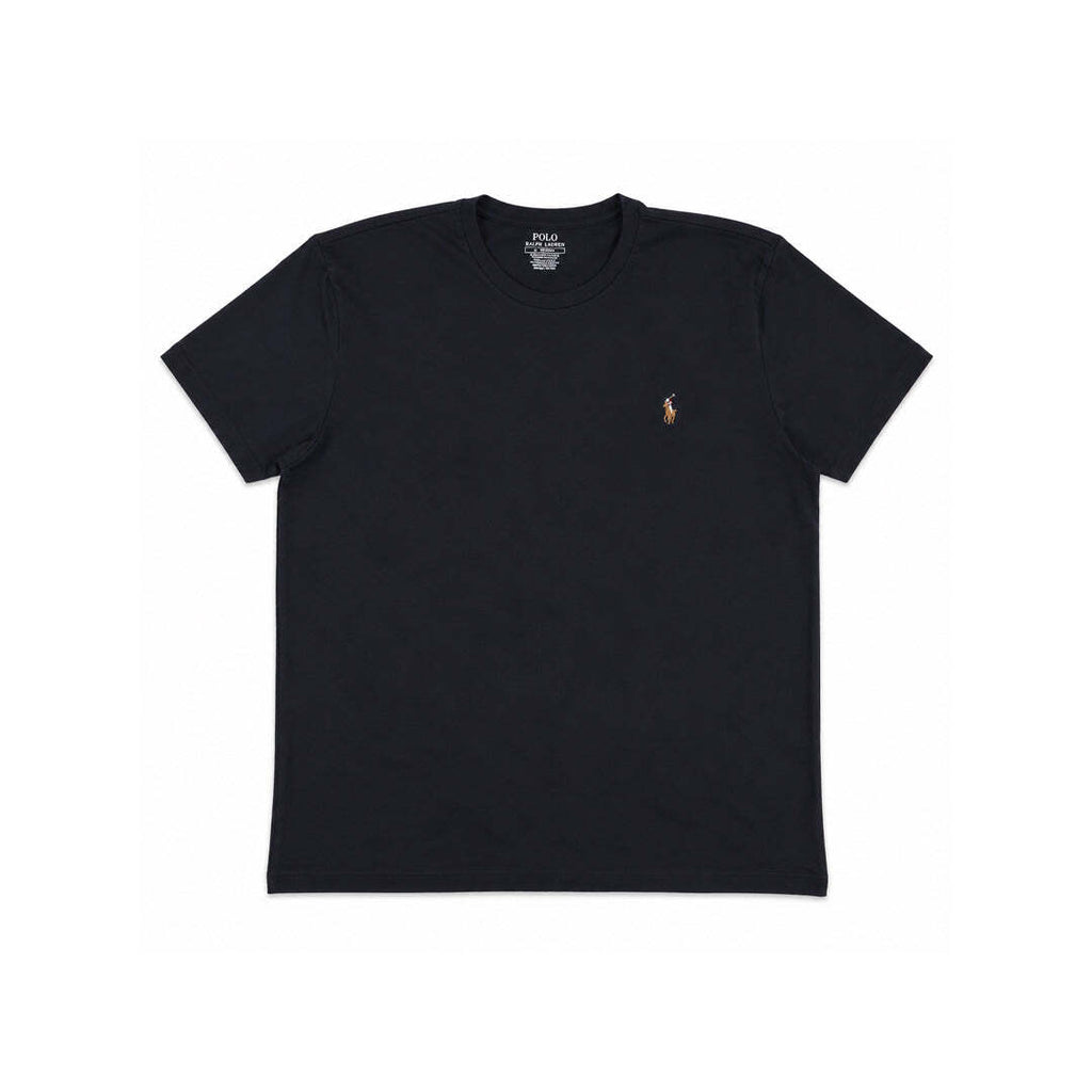Polo Ralph Lauren Men’s Custom Slim Fit Black T-Shirt XL Multicolour Pony Logo