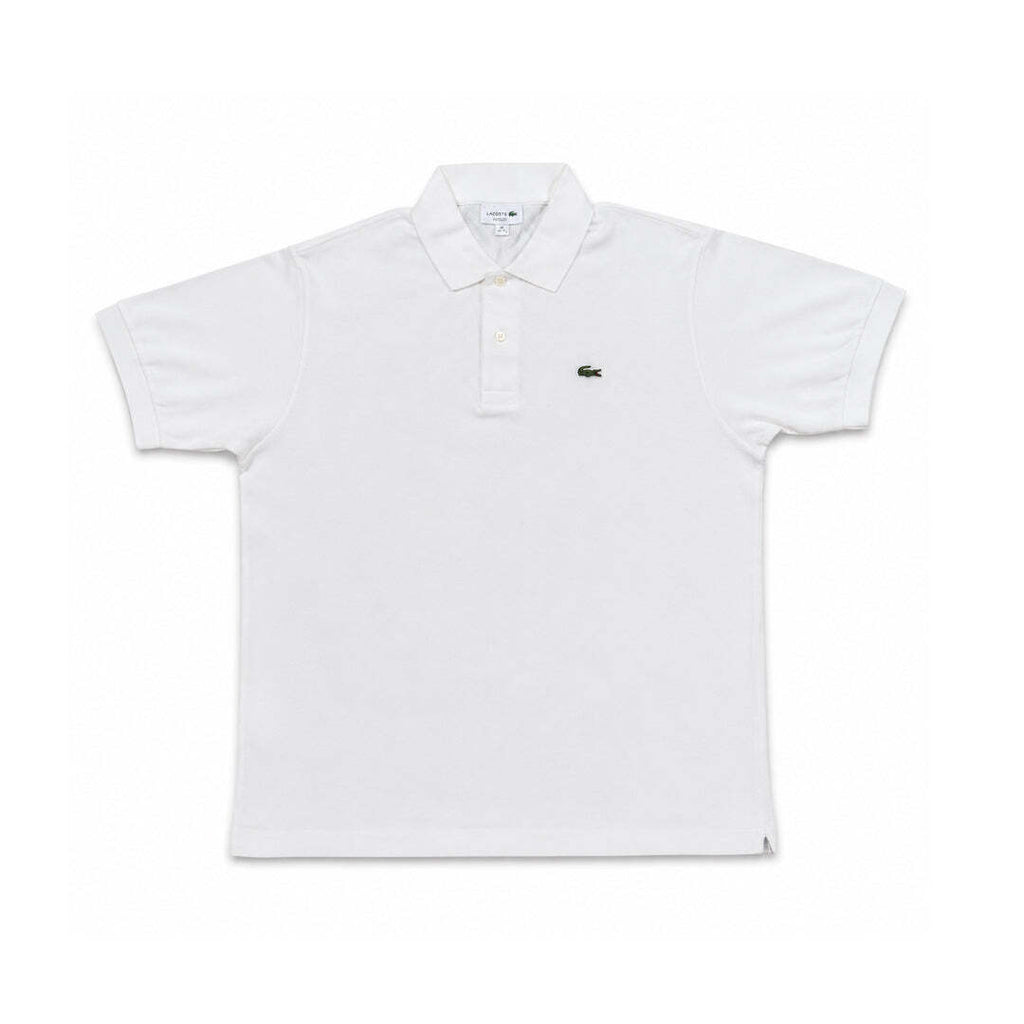 Lacoste L1212 Classic Fit White Polo Shirt Men's XL Cotton Short Sleeve