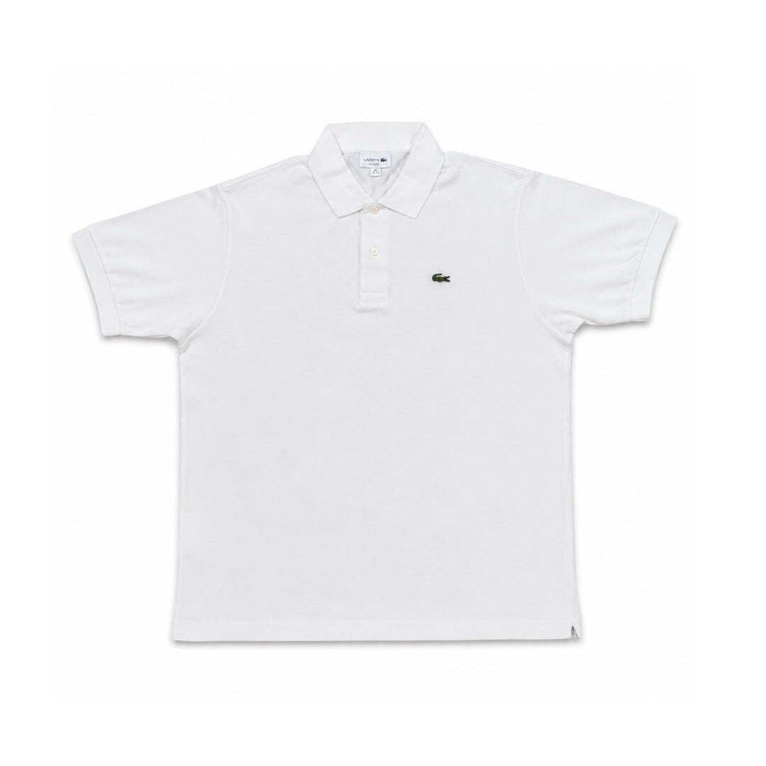 Lacoste L1212 Classic Fit White Polo Shirt Men's XL Cotton Short Sleeve