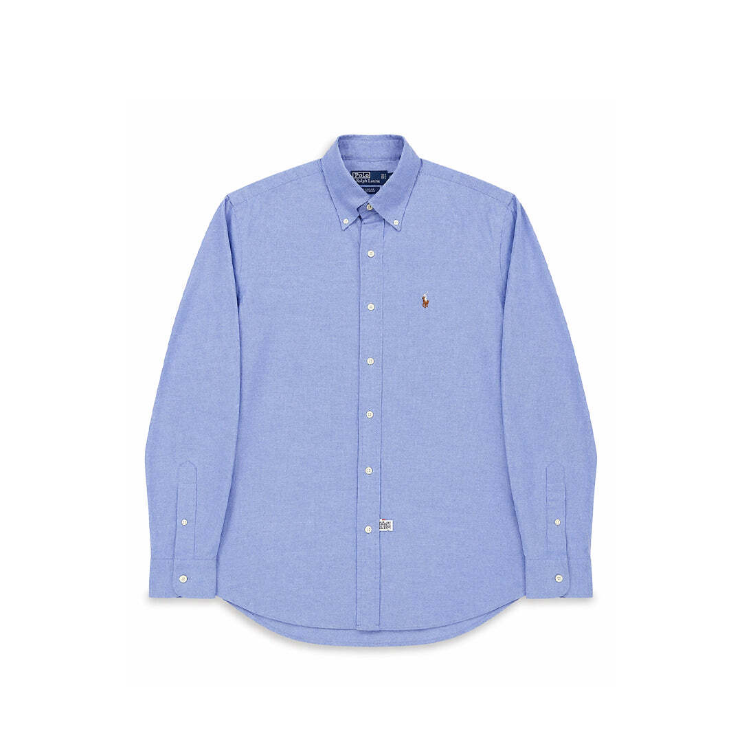 Vintage Polo Ralph Lauren Blue Oxford Button Down Shirt Men's Medium