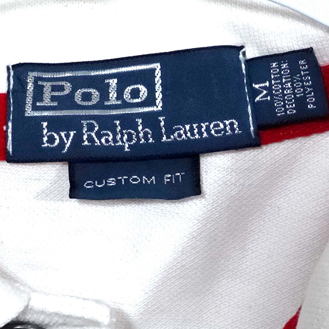 Polo Ralph Lauren Japan # 6 Big Pony Custom Fit Polo Shirt White Red